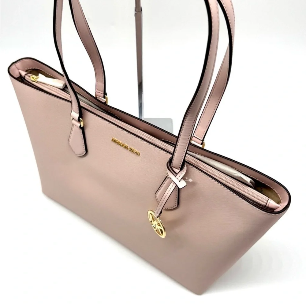Michael Kors Sheila Large Signature Logo Tote Bag - Powder Blush